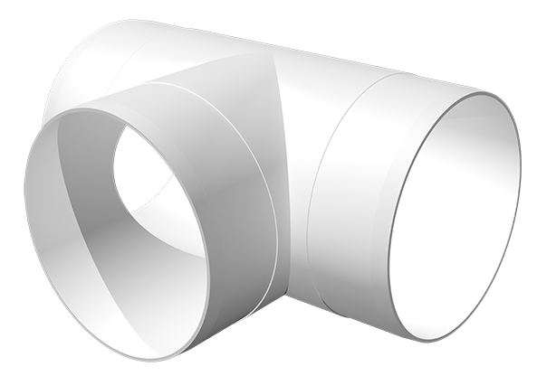 Model: T (Plastic Ducting Tee Piece)
