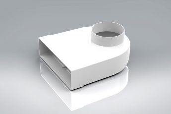 204x60 (5"/6") - Elbow Bend Fixed Round Spigot Plenum