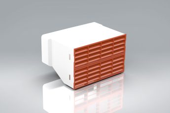 220x90 - Airbrick Adaptor TERACOTTA Grille