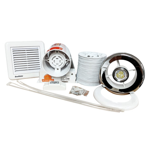 Model: SL100TWC (Inline Fan Light Kit)