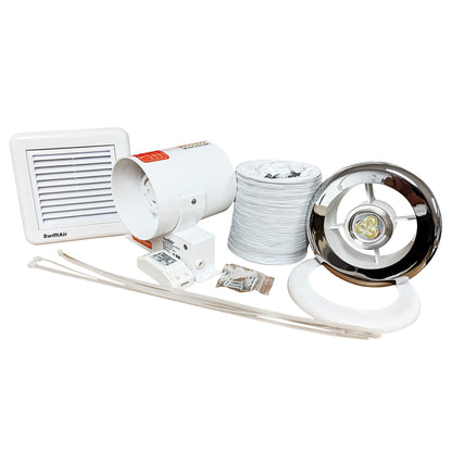 Model: SL100TWC (Inline Fan Light Kit)