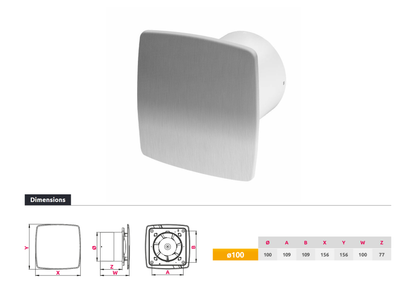 Model: SNI (Brushed Extractor Fan)