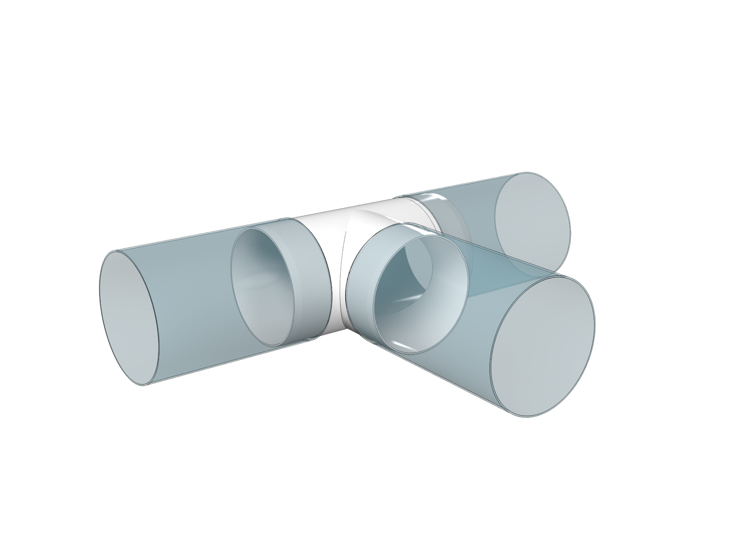 Model: T (Plastic Ducting Tee Piece)