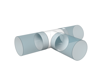 Model: T (Plastic Ducting Tee Piece)