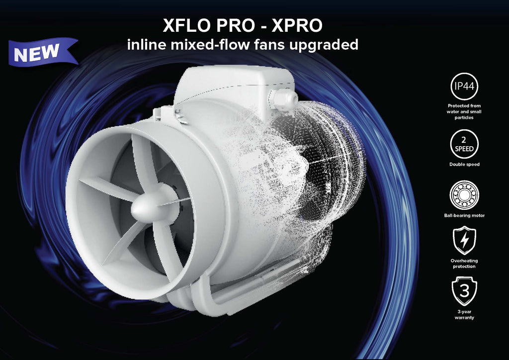 Pro Flow Fan Model: XPRO (XFLO Pro Inline Mixed Flow Fan) – Swiftair