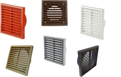 4" 5" 6" Fixed Wall Ceiling Grille